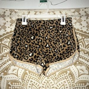 hollister velour shorts